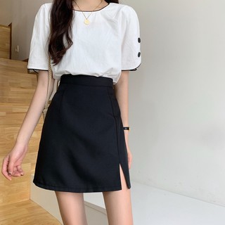 [JOSE10PTD GIẢM10%TỐIĐA10KĐƠN700K] Chân váy chữ A ngắn xẻ trước, chân váy ngắn chữ A XẺ TÀ CÓ QUẦN TRONG CHỐNG LỘ JOSEE' | BigBuy360 - bigbuy360.vn