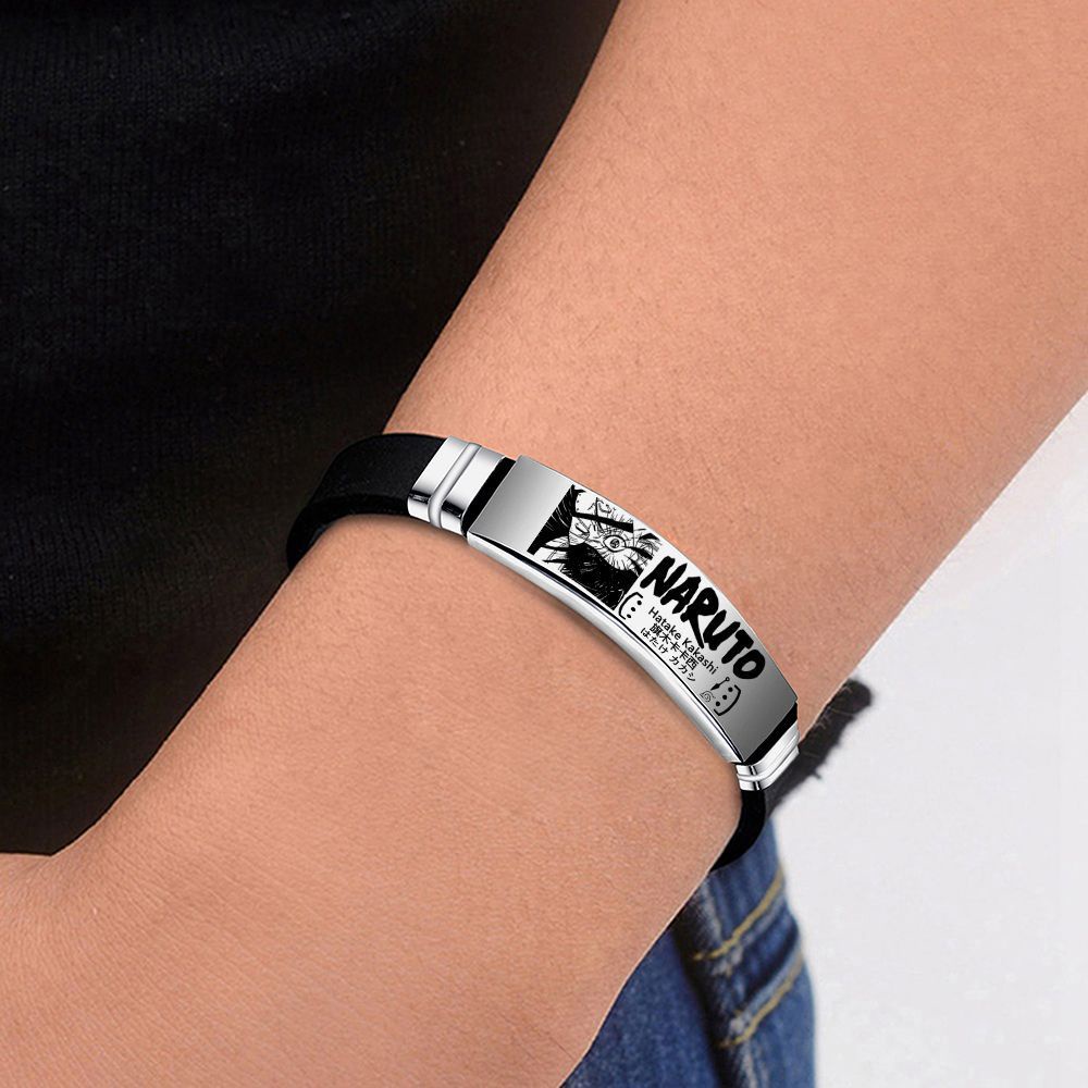 ✨Cổ Phiếu Sẵn Sàng ✨Vòng Đeo Tay Anime Naruto Chống Nước Bằng Thép Không Gỉ Thời Trang