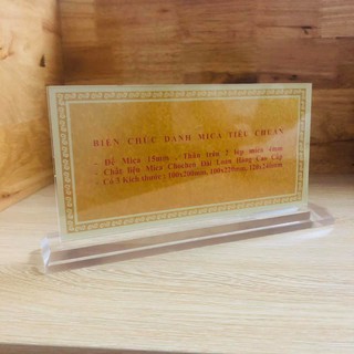 COMBO 10 Biển Chức Danh Mica 12x24cm