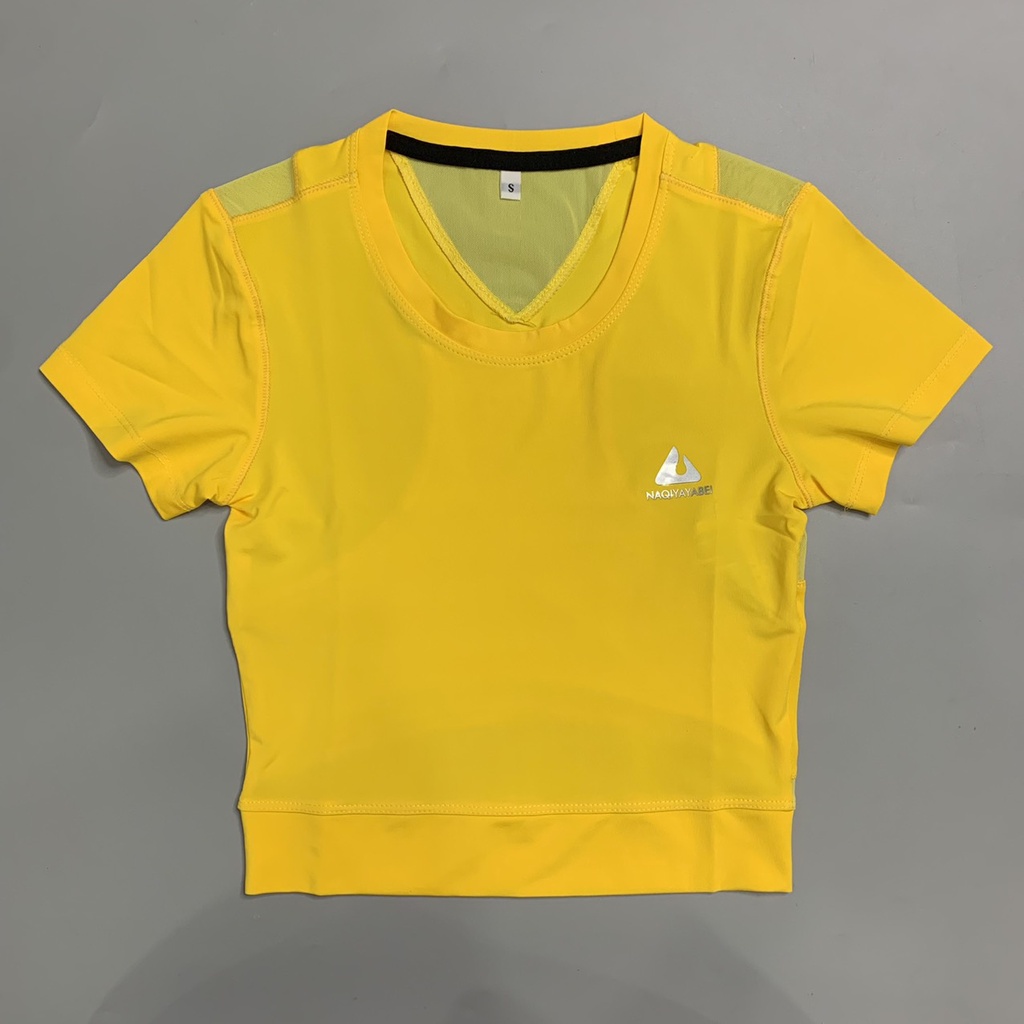 Áo Croptop Tập Gym Yoga Nữ Phối Lưới Lưng TG Chất Thun Lạnh Mát