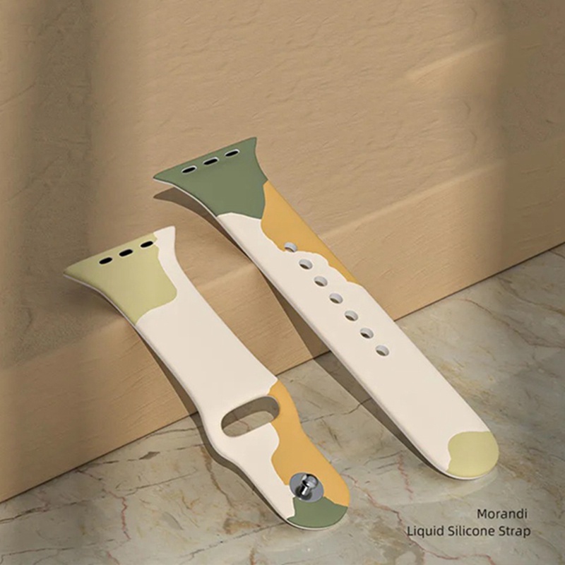 Dây Đeo Bằng Silicone Cho Đồng Hồ Thông Minh iWatch 49mm 38mm 42mm 41mm 40mm 44mm 45mm Ultra 8 7 6 SE 5 4 3 2 1