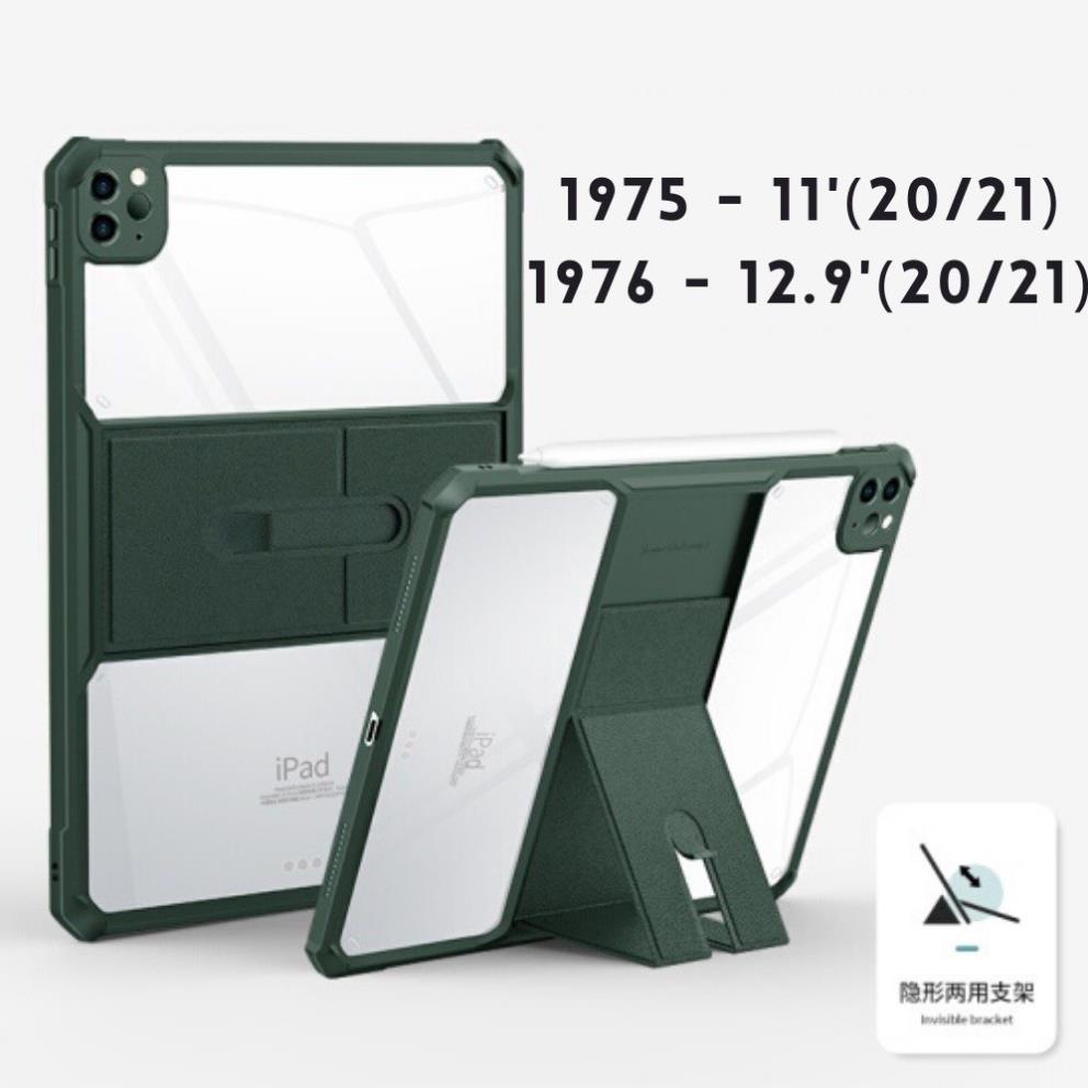 Ốp lưng đế dựng XUNDD iPad Pro 11/ 12.9 inch (M1-2021/2020) (Beatle Stand Series) Chống shock, Mặt lưng trong, Viền TPU