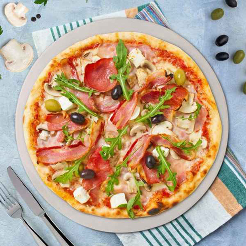 Đá Tròn 15 Inches Dùng Nướng Bánh Mì / Pizza / Nướng BBQ Tiện Dụng