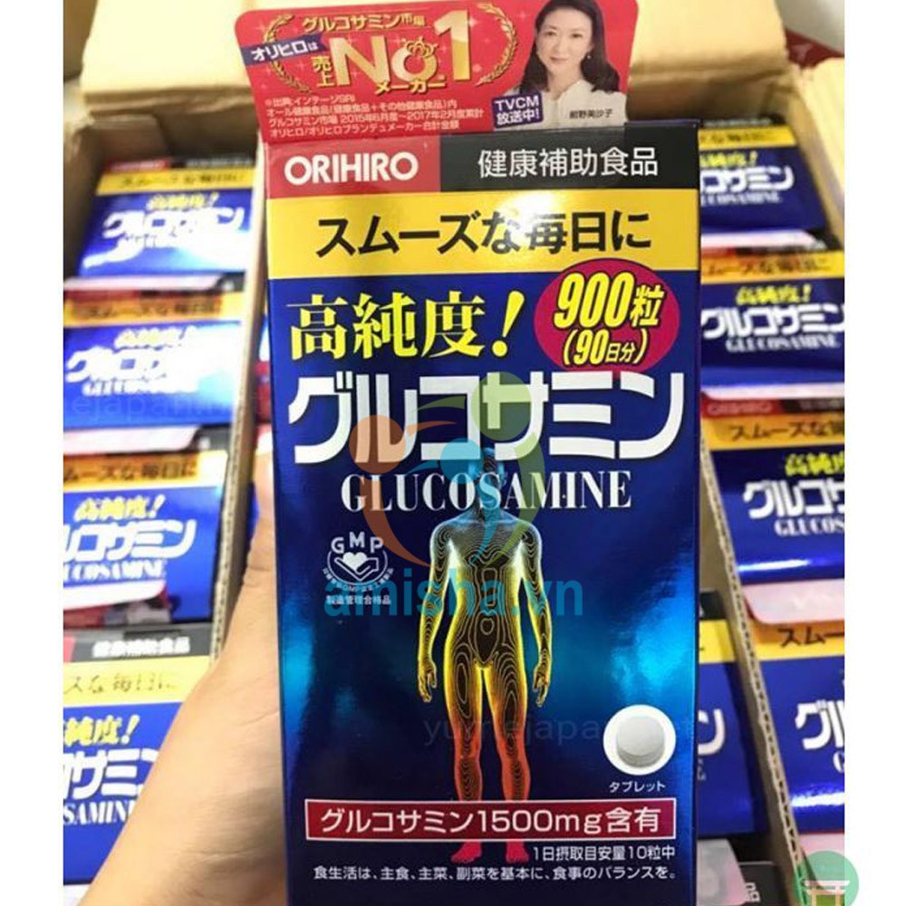 Viên Uống Glucosamine Orihiro 1500mg Của Nhật, 900 Viên - Xương Khớp Khỏe