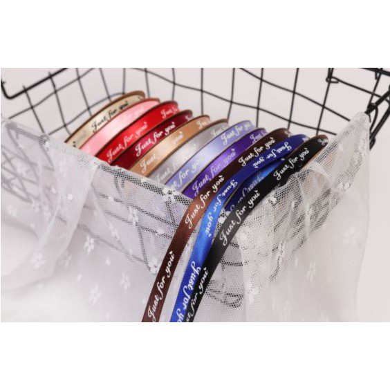 1 mét Ruy băng chữ 1cm