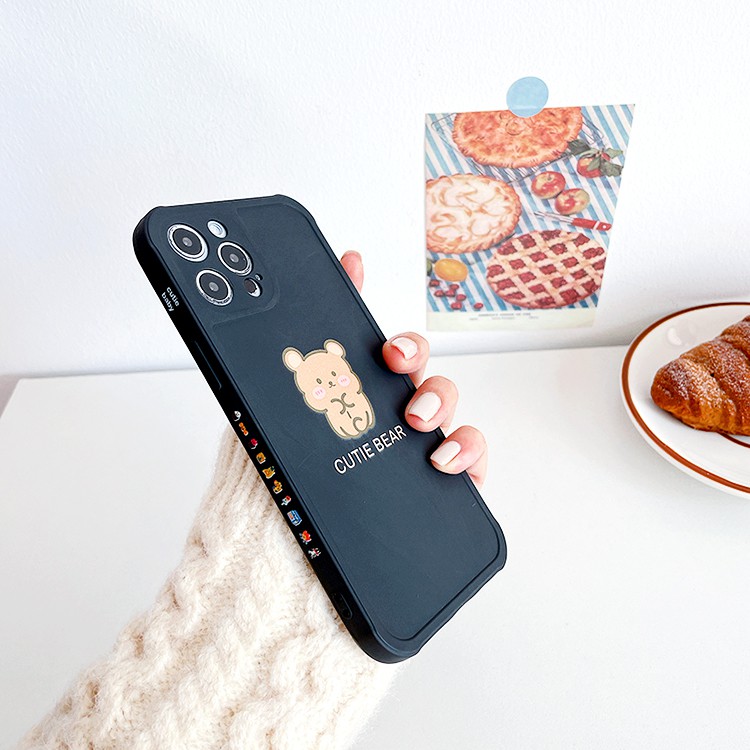 Ốp lưng iphone Cutie Bear cạnh vuông in hình viền 5/5s/6/6plus/6s/6splus/7/7plus/8/8plus/x/xs/11/12/pro/max/plus/promax | BigBuy360 - bigbuy360.vn