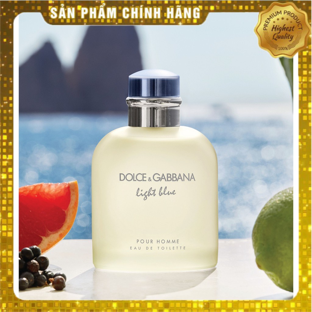 [Chính Hãng] Nước Hoa Nam DG Light Blue Pour Homme EDT full 125ml - 10ml [MAZU]