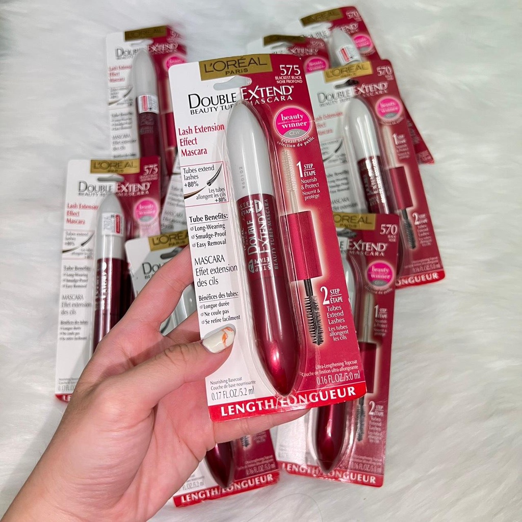 MASCARA 2 ĐẦU LOREAL DOUBLE EXTEND DƯỠNG MI GIÚP LÀM DÀI VÀ CONG MI