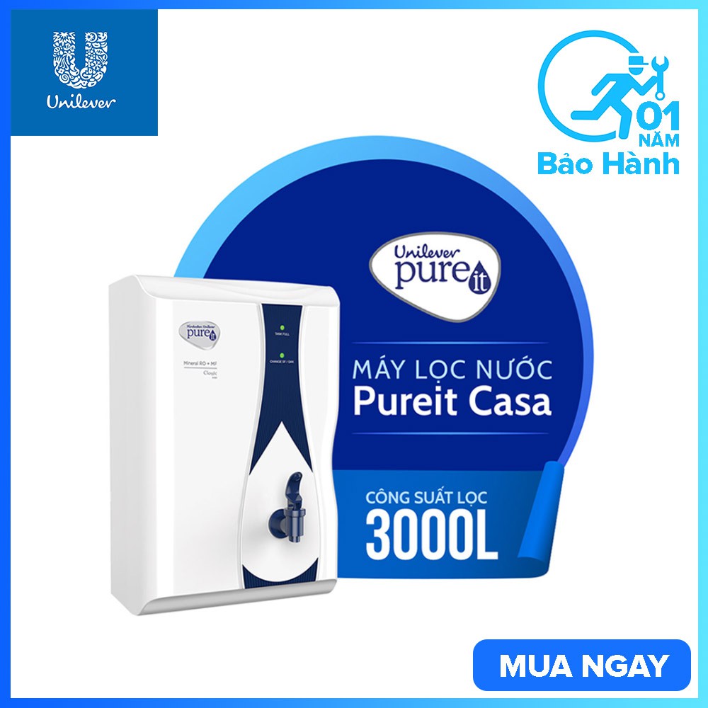 Máy lọc nước Unilever Pureit CASA 3000L - Hàng Chính Hãng
