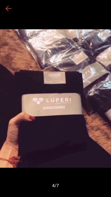 Quần Legging nữ luperi cạp cao chất cotton co dãn 4c hàng đủ size