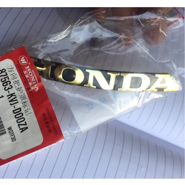 Tem Honda nổi chính hãng - chữ Honda nổi
