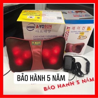 Gối massage 3D Ayosun Hàn Quốc Chính Hãng-Bảo hành 5 năm