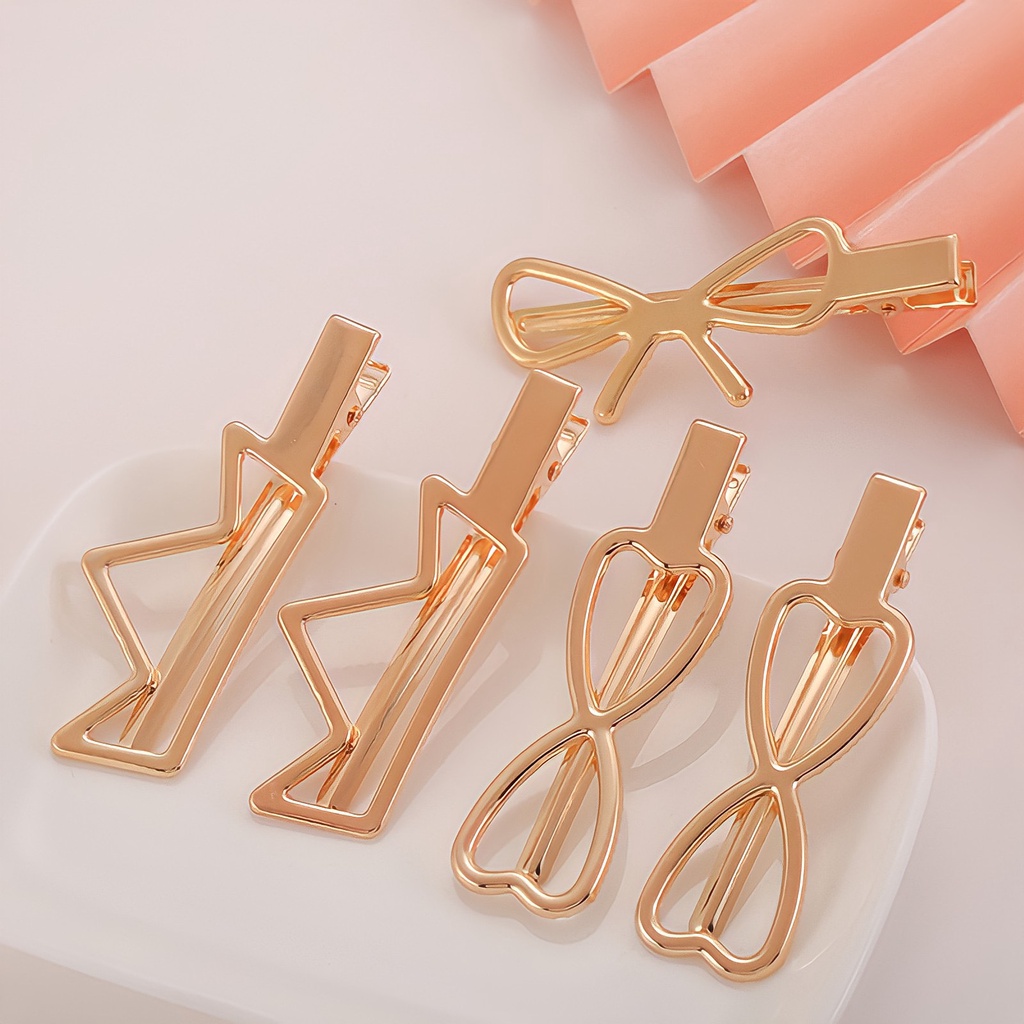 Phụ Kiện Kẹp Tóc Kim Loại Nhiều Kiểu Dáng Thời Trang Dành Cho Nữ
