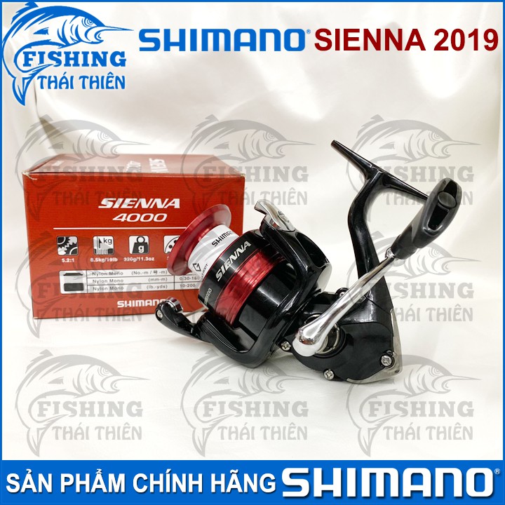 Máy câu cá Shimano Sienna 2500, 4000 dòng máy mới 2019