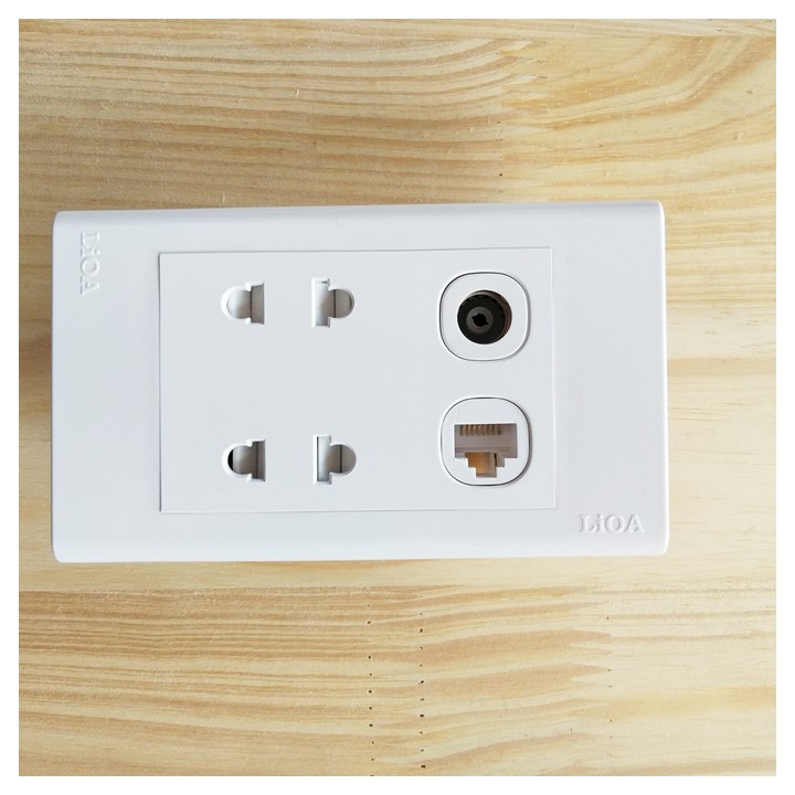 Bộ Ổ cắm, Hạt mạng lan, Ổ cắm Tivi - LiOA SE18