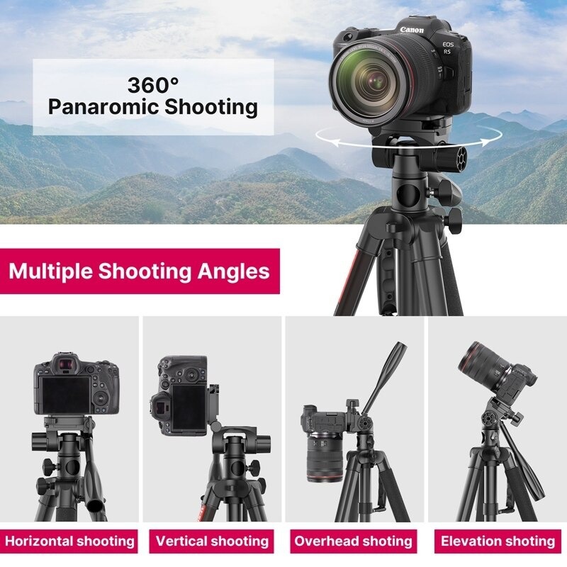 Ulanzi U-SELECT VT-01 - Chân Đế Cho Máy Ảnh, Máy Quay, Smartphone, Tải Trọng 3kg, Xoay Ngang Dọc, Chụp Trên Xuống