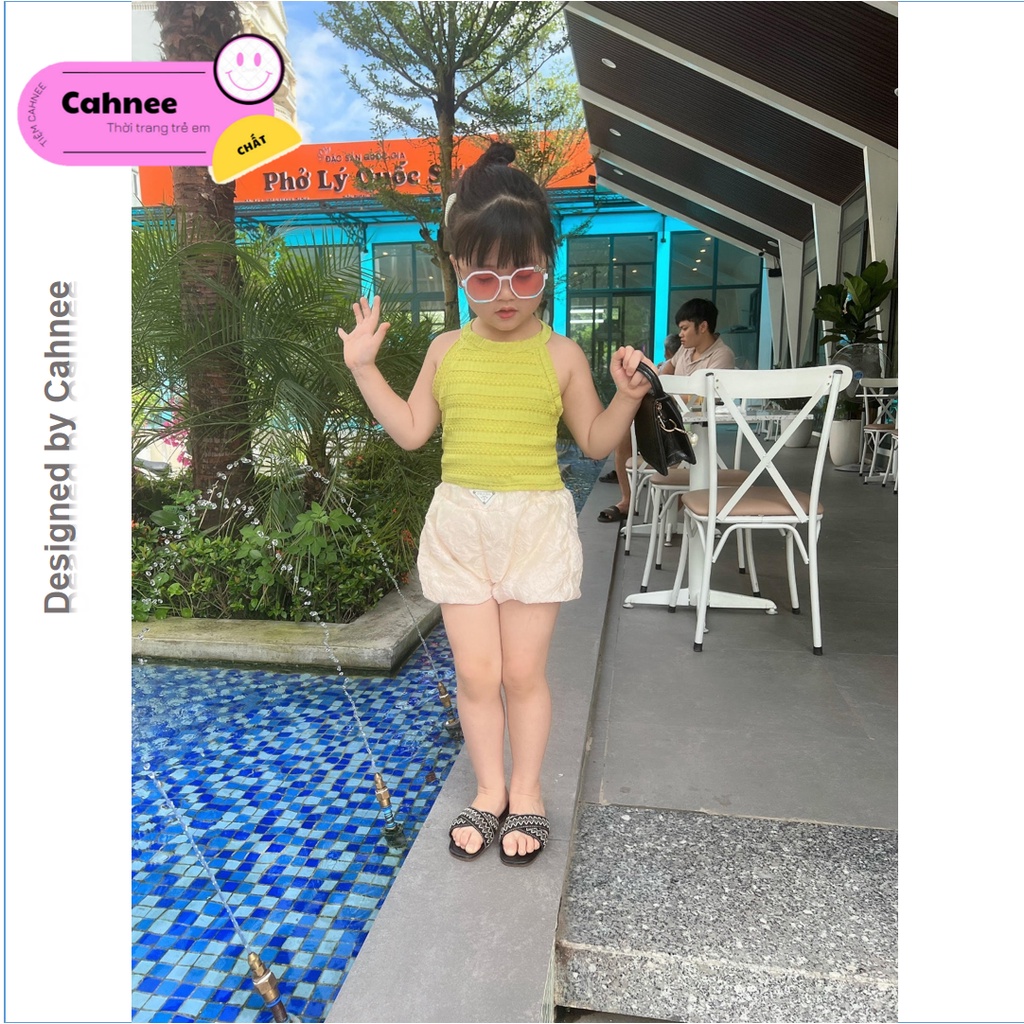Áo 2 Dây Bé Gái - Áo Crotop 2 dây yếm cho bé gái Cahnee - Size từ 9 - 29kg