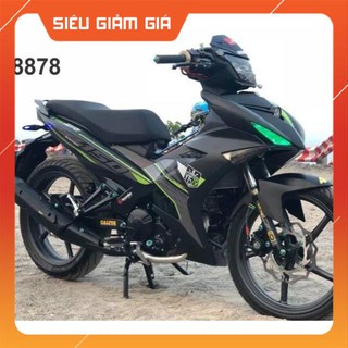 Bộ tem rời y15 zr 3 lớp dán xe đen nhám 3 lớp ko bay màu