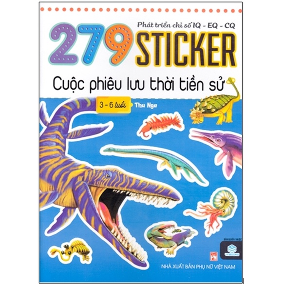 Sách - 279 Sticker cuộc phiêu lưu thời tiền sử