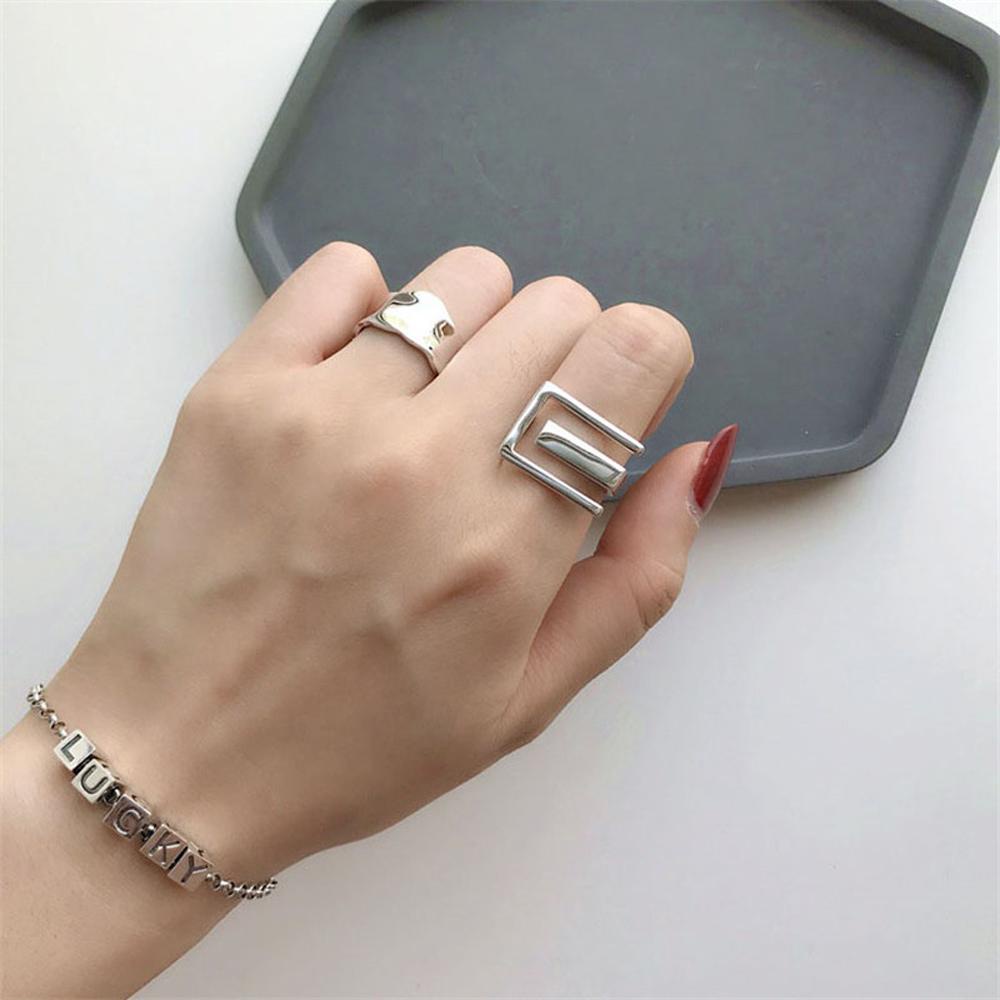 MXGOODS Hollow Ring Party Accessories Elegant Cool Gifts Geometric Girls Open Ring