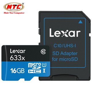 Thẻ nhớ MicroSDHC Lexar 16GB 633x U1 95MB/s