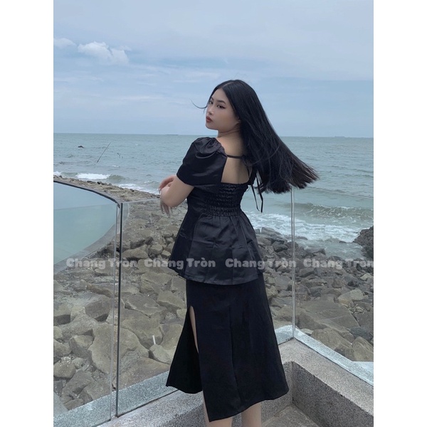 Áo Tafta Tay Bồng Bigsize