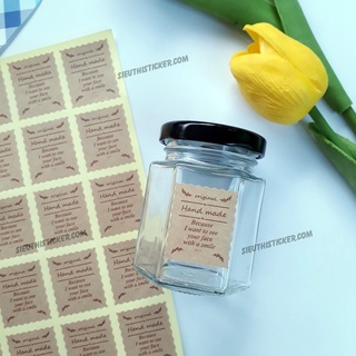 Tem Original Handmade bưu điện KROHBD01 dán niêm phong hộp quà, thiệp, bao thư, dán nắp chai hủ lọ bánh kẹo quà.
