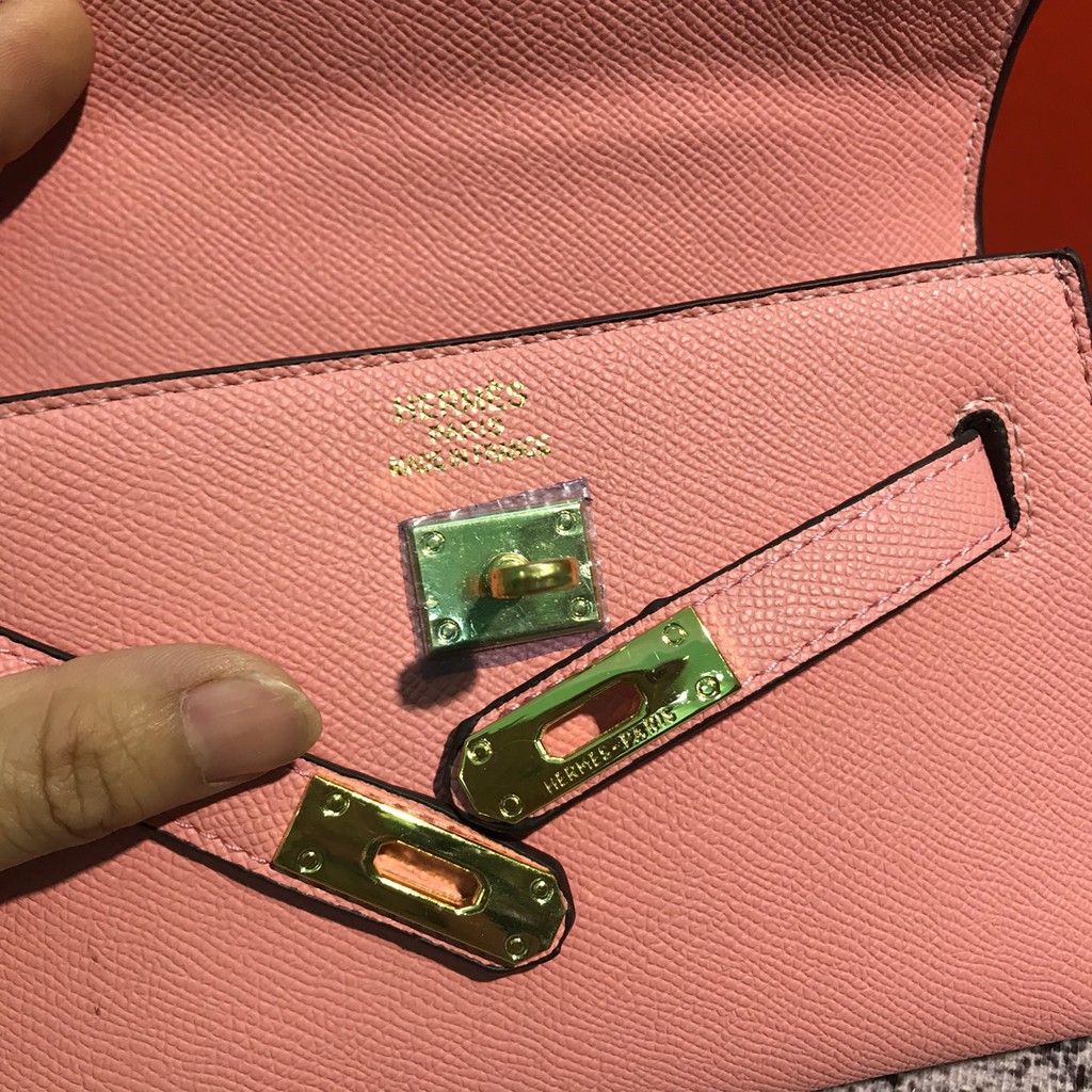 [Mã WAMT2405 giảm 10k đơn 0k] (siêu phẩm cao cấp ) túi hm mini kelly full box da lì kèm khăn | BigBuy360 - bigbuy360.vn