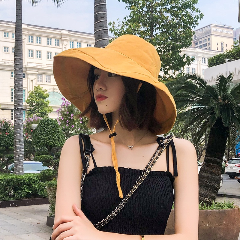 Nón Vành Rộng Chống Tia Uv Có Vành Che Mặt Che Phủ Toàn Diện