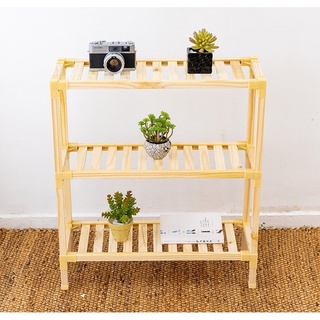 [XÃ HÀNG GIẢM GIÁ 50%] Kệ Gỗ 3 Tầng Hình Chữ Nhật Trang Trí Decor Đẹp ( sàn )