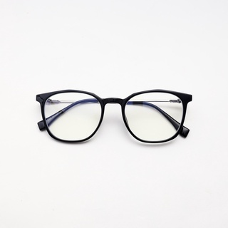 Gọng kính cận Nam Nữ HMK nhựa phối kim loại, mắt vuông, thời trang nhiều màu G8306