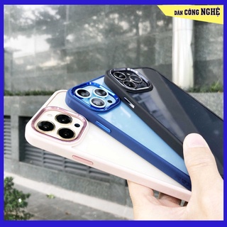 Ốp iPhone 13 cao cấp lưng PC chống bám vân tay chống ố màu viền mắt camera nhôm siêu đẹp