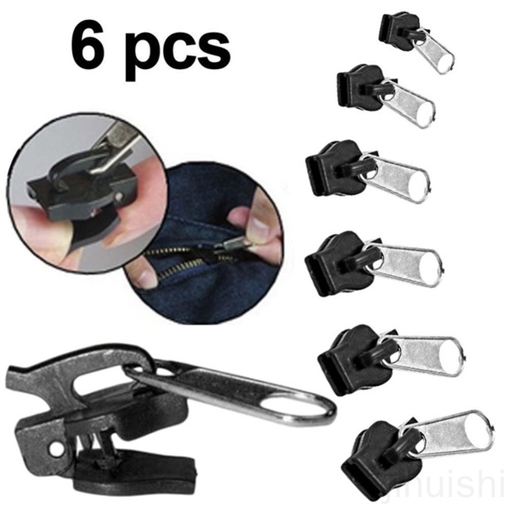 Set 6 đầu khóa kéo thay thế DIY tiện lợi dành cho dây kéo quần áo