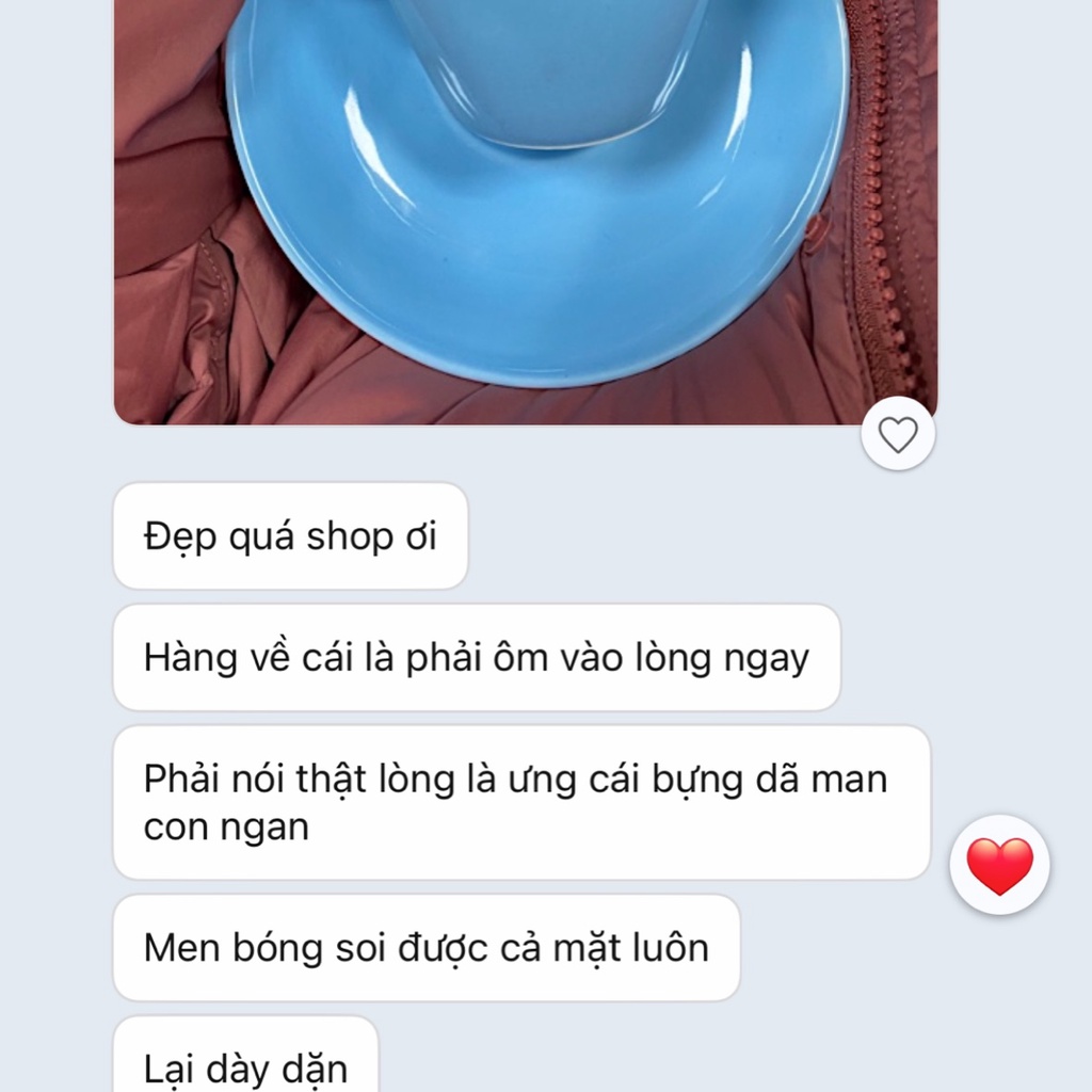 Bộ ly Cafe Latte 330ml - Gốm Bát Tràng cao cấp