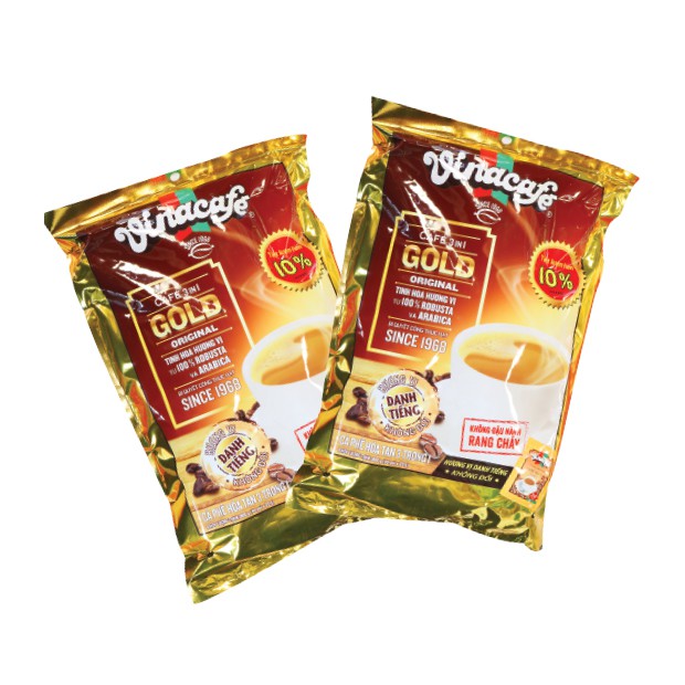 Cà Phê Hòa Tan Vinacafe 3in1 Gold Bịch 40 Gói 20G