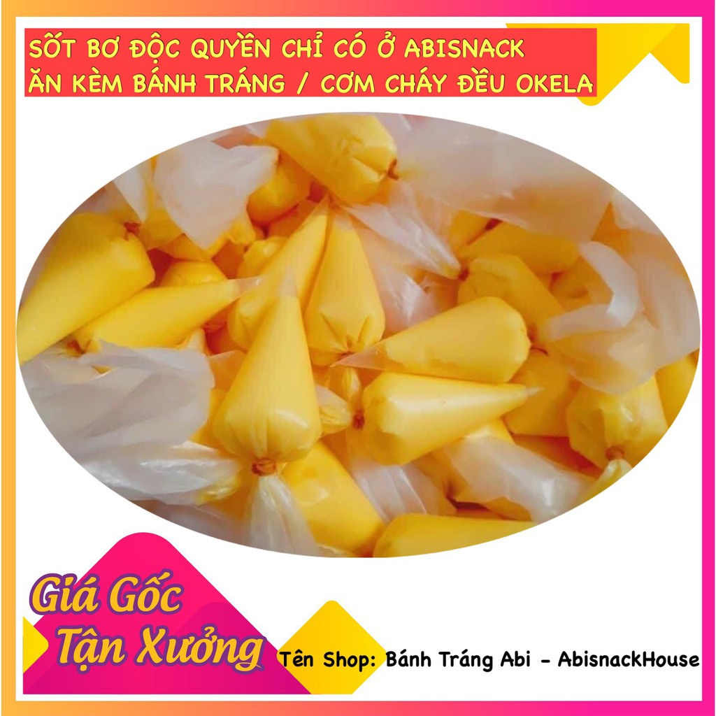 Bánh tráng bơ gà Abi full topping ruốc hành phi ăn vặt siêu ngon