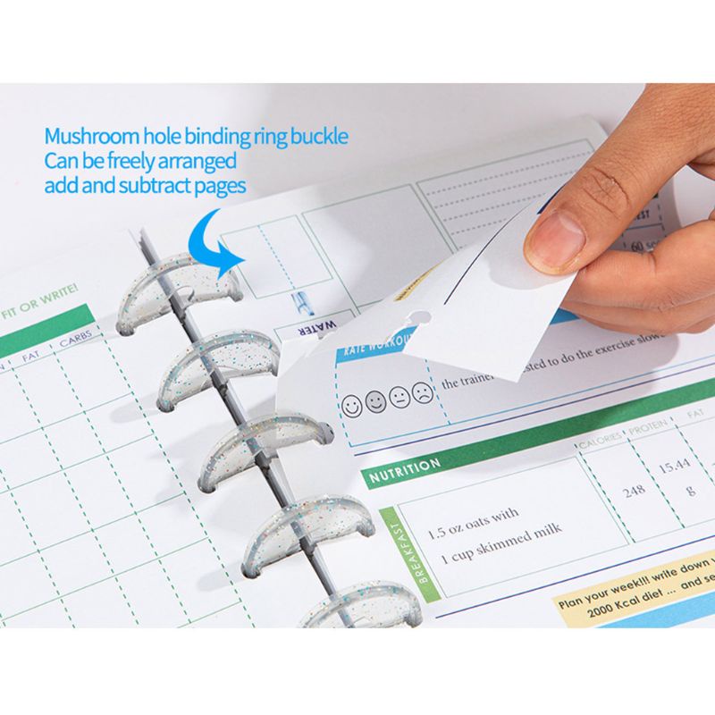 Set 20 Phụ Kiện Trang Trí Sổ Tay Hình Chiếc Lá / Trái Tim Lấp Lánh