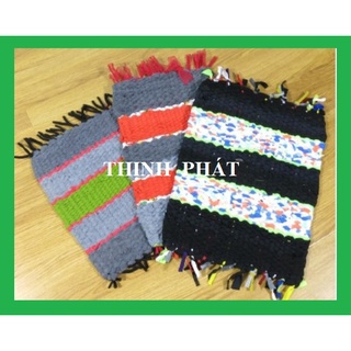 Thảm dậm chân - thảm chùi chân vải thun - thảm lau chân bằng vải thun đan thấm hút tốt