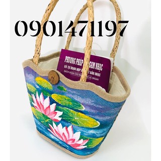 GIỎ CỎ BÀNG VẼ THỦ CÔNG