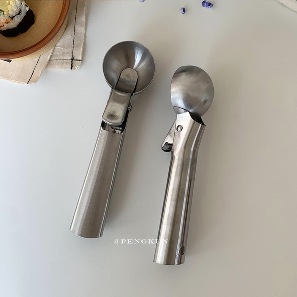 Muỗng múc kem / trái cây bằng thép không gỉ tiện dụng