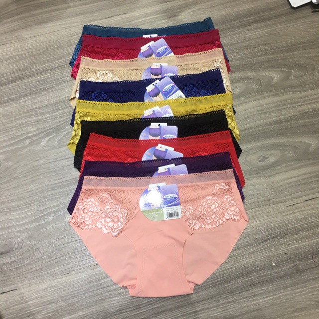 [Mã 12FASHIONSALE1 giảm 10K đơn 50K]  [SALE 1 NGÀY DUY NHẤT combo 10 quần lót nữ đúc su pha ren xuất nhật | BigBuy360 - bigbuy360.vn