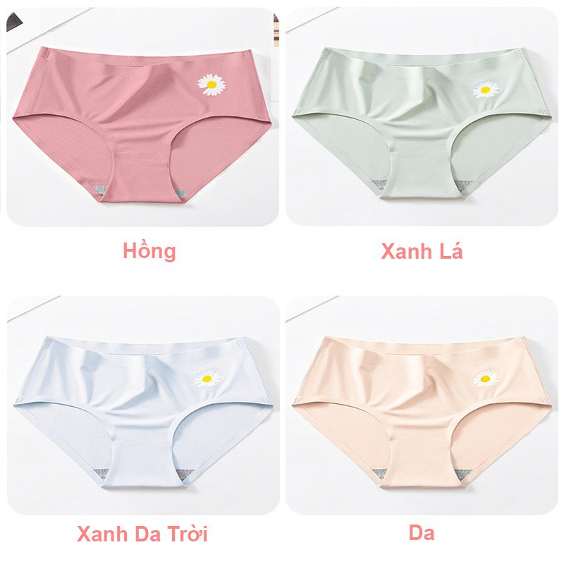 Quần Lót Nữ Đúc Su Thun Lạnh 🔥FREESHIP🔥Quần Chíp Không Viền-Cạp Ép-Không Đường May Hoa Cúc 😍 | BigBuy360 - bigbuy360.vn