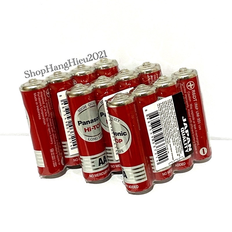 Pin AA Panasonic Hi-Top R6DT/4S Vỉ 4 Viên Hàng Chính Hãng Made in Indonesia