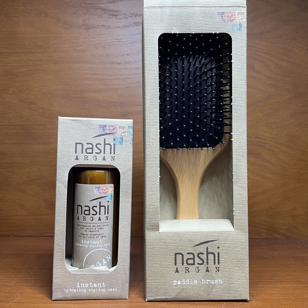 Lược chải tóc chống rối cao cấp Nashi Argan Detange Brush (Italia)