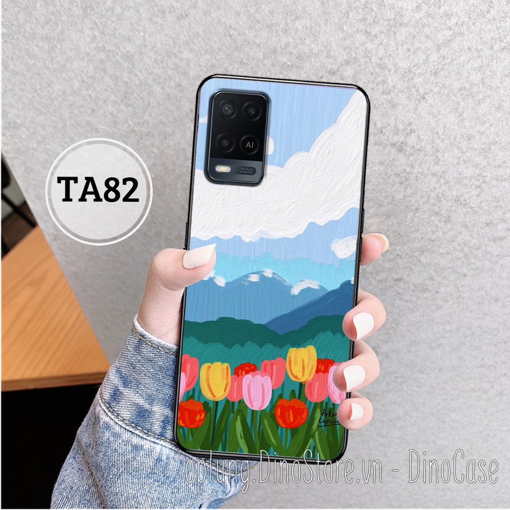 Ốp lưng điện thoại Oppo A54 4G - A74 4G - A94 4G - A95 4G - Ốp lưng Oppo in hình hoa cỏ vintage đơn giản nhẹ nhàng nữ tí