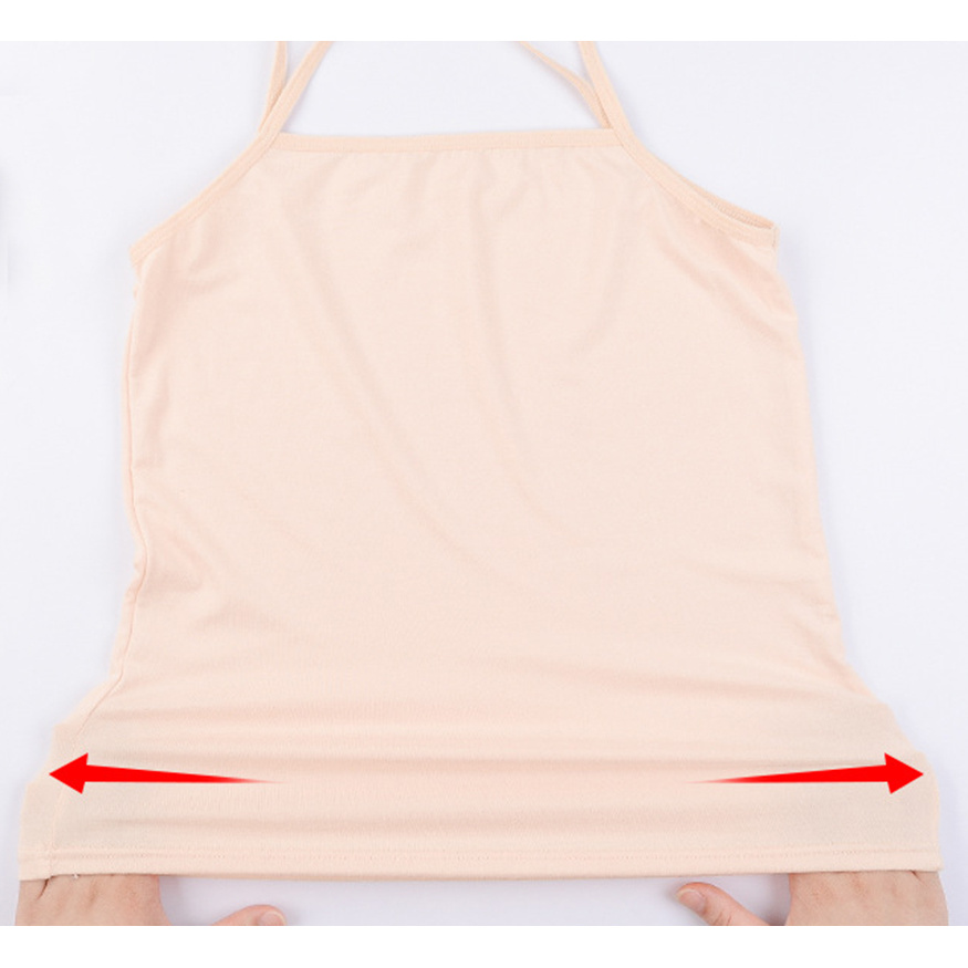 Áo không tay hai dây dáng dài màu trơn thời trang dành cho nữ