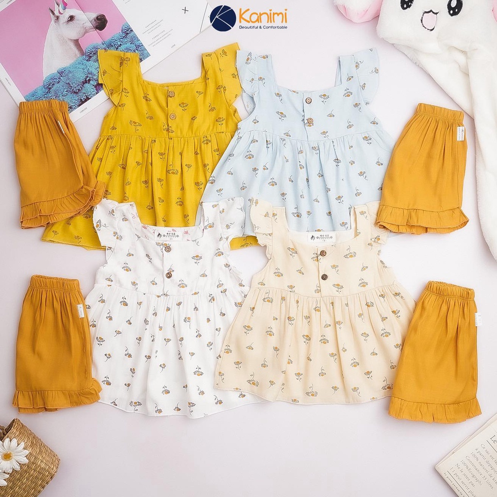 Đồ bộ cho bé gái, bộ đũi cánh tiên siêu xinh cho bé gái 1-7 tuổi (11-25kg) - hàng Việt Nam xuất Hàn