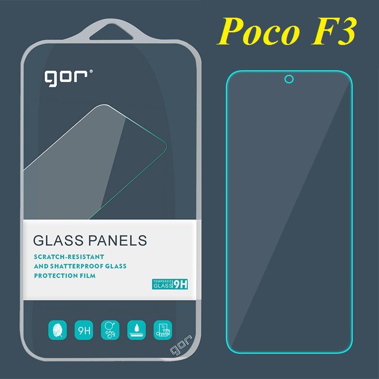 Kính Cường lực Xiaomi Poco F3 / Redmi K40 / Redmi K40 Pro / K40s - Chính hãng Gor chất liệu cao cấp(Tặng keo chống hở)