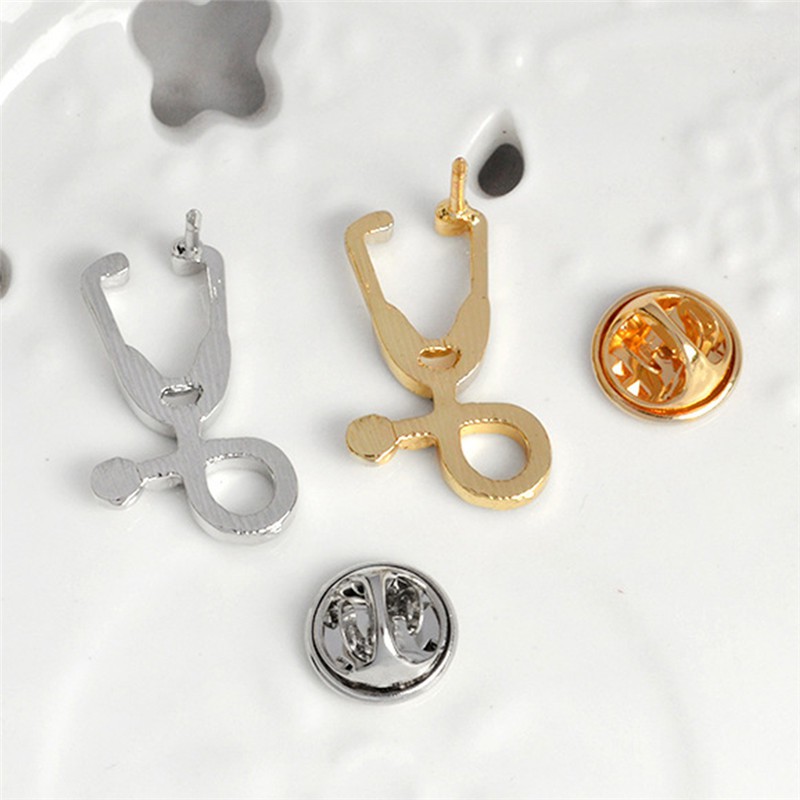 Ghim Cài Áo Hình Ống Nghe Bác Sĩ Đơn Giản Cá Tính