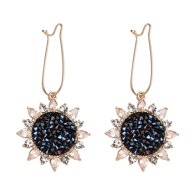 Khuyên Tai Dáng Dài Màu Đen Thời Trang Cá Tính Cho Nữ